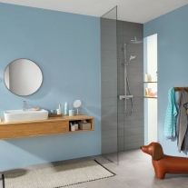 Coloana de dus Hansgrohe, Croma E 280, cu baterie de dus termostatata, 1 jet, crom